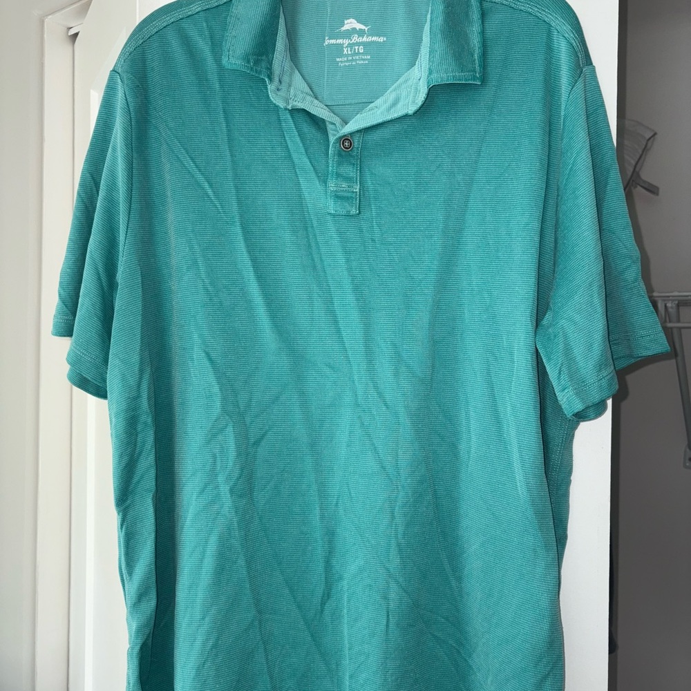 Tommy Bahama Men's Teal Polo Shirt
